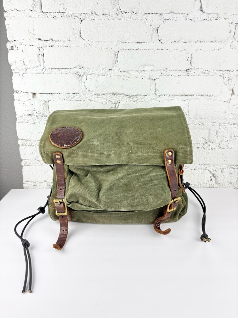 Vintage Duluth Front Portage Pack Olive Canvas Bag